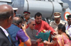 Honourable President Pranab Mukerjee arrives Udupi